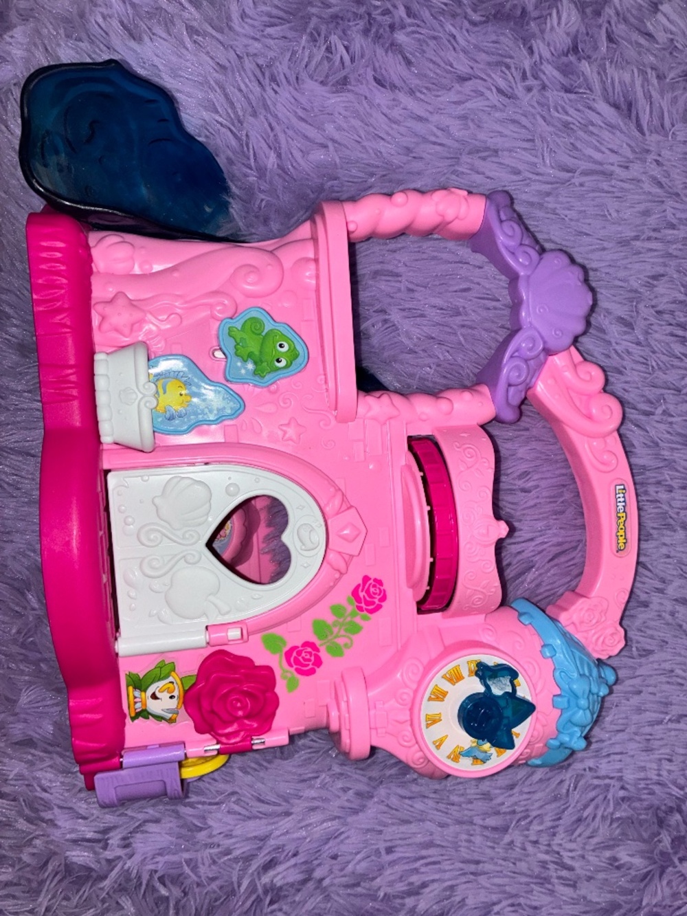 Fisher Price Little People Disney Princess Play and Go Castle Portable Toy Pink